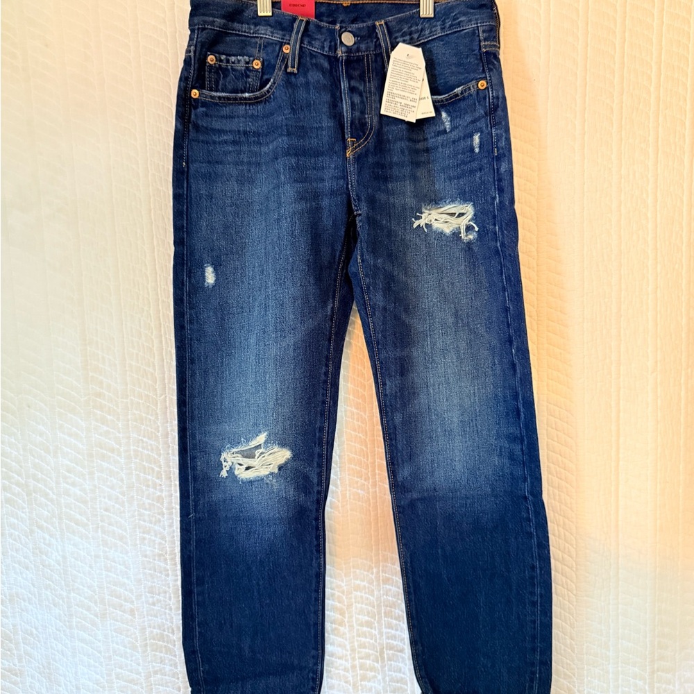 Levi's Blue Straight Jeans with Classic Indigo Finish